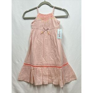 NEW Cat & Jack pink sundress. New‎ with tags! Size 4T Boho Long Embroidered